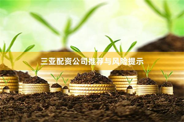 三亚配资公司推荐与风险提示
